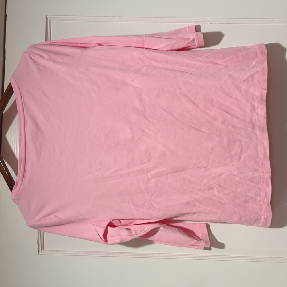 The Talbot's Tee pink with beaded fish embellishments size Lp - Picture 3 of 7